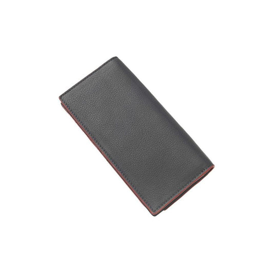 Cerruti 1881 Blue Calfskin Men Wallet Cerruti 1881 Dim Gray