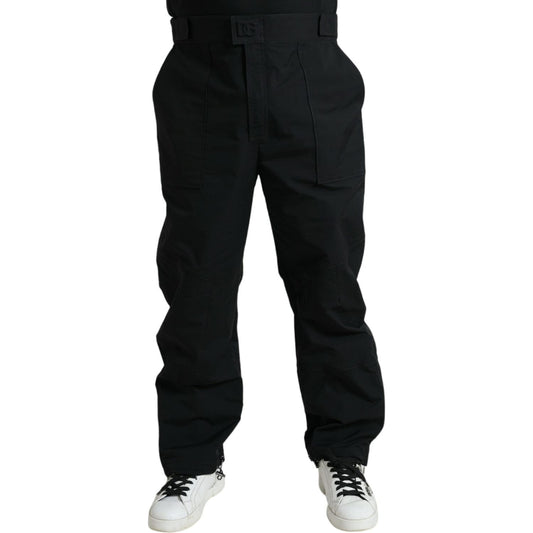 Dolce & Gabbana Elegant Casual Black Straight Pants Dolce & Gabbana Black