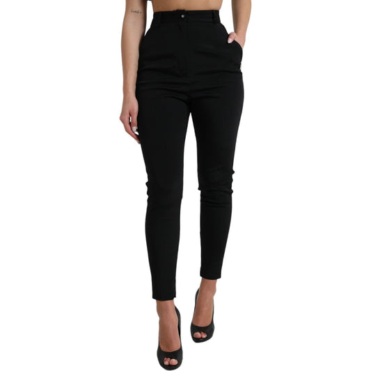 Dolce & Gabbana Elegant High Waist Skinny Pants Dolce & Gabbana Rosy Brown