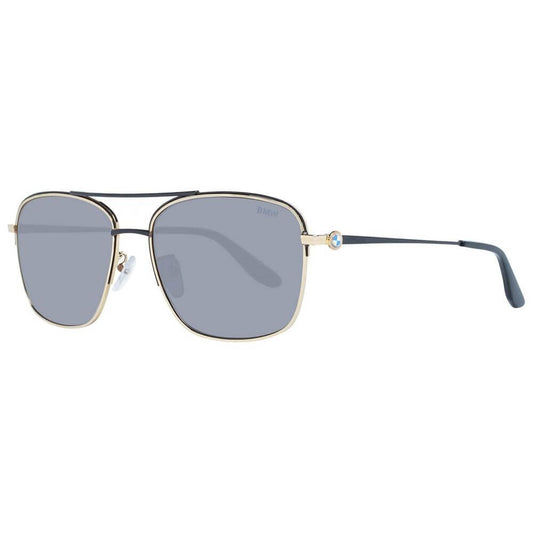 BMW Gold Men Sunglasses BMW Dark Gray