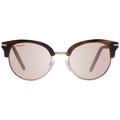 Serengeti Brown Acetate & Metal Sunglasses