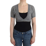 Ermanno Scervino Lingerie Knit Gray Bolero Sweater Cardigan SIG11860-2