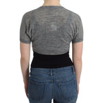 Ermanno Scervino Lingerie Knit Gray Bolero Sweater Cardigan SIG11860-2
