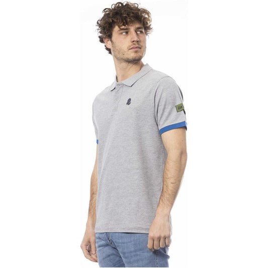 Invicta Gray Cotton Men Polo Shirt Invicta Gray