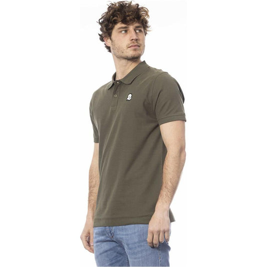 Invicta Green Cotton Men Polo Shirt Invicta Dim Gray