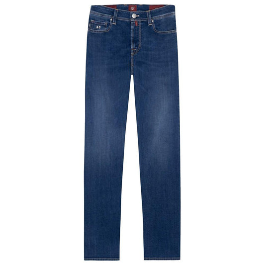 Tramarossa Elegant Stretch Cotton Men's Jeans Tramarossa Dark Slate Gray