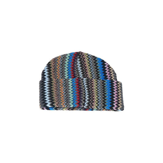 Missoni Multicolor Wool Women Hat Missoni Dark Slate Gray