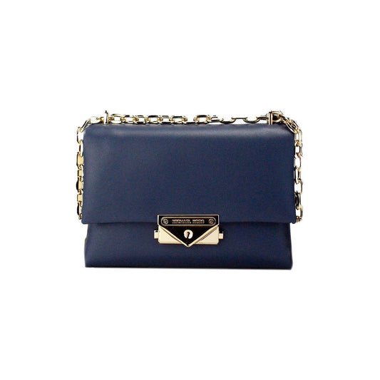 Michael Kors Cece Small Navy Vegan Leather Convertible Flap Crossbody Bag Michael Kors Dark Slate Gray