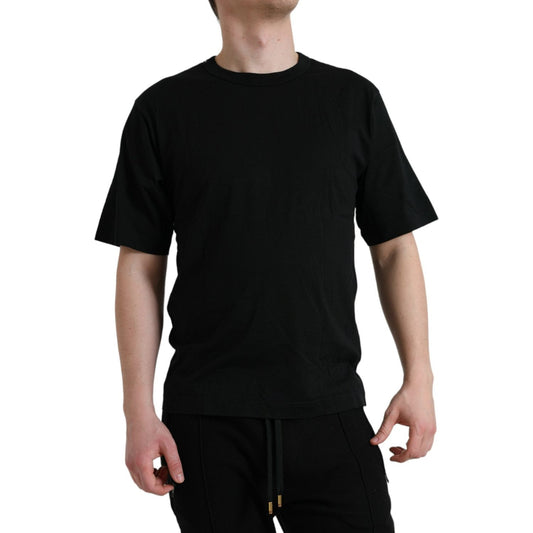 Dolce & Gabbana Elegant Embossed Logo Cotton Tee Dolce & Gabbana Rosy Brown