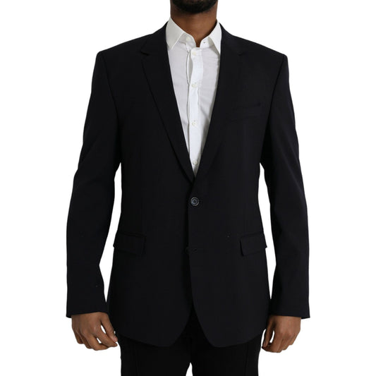 Dolce & Gabbana Black MARTINI Single Breasted Coat Blazer Dolce & Gabbana Black