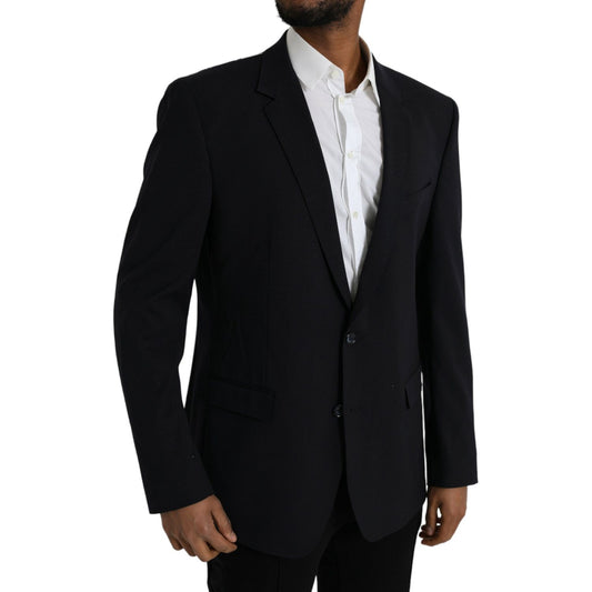 Dolce & Gabbana Black MARTINI Single Breasted Coat Blazer Dolce & Gabbana Black