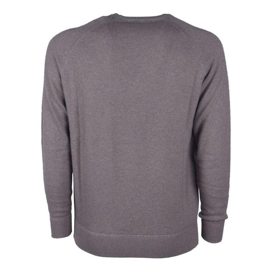 Emilio Romanelli Gray Cashmere Men Sweater Emilio Romanelli Dim Gray