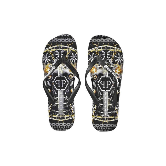 Philipp Plein Multicolor Polyester Women Sandal Philipp Plein Dark Slate Gray