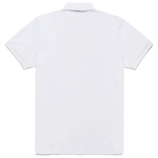 Refrigiwear Elegant White Polo with Embroidered Logo Refrigiwear Lavender