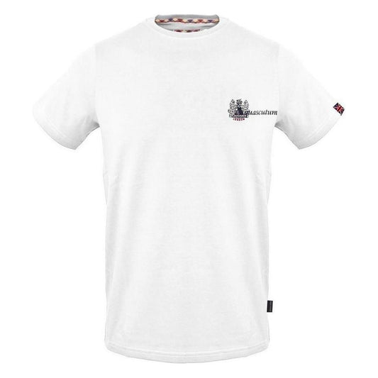Aquascutum White Cotton Men's T-Shirt Aquascutum White Smoke