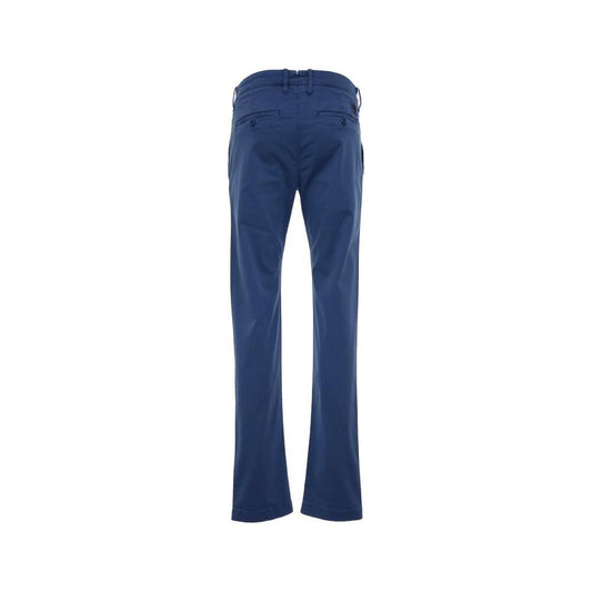 Jacob Cohen Elegant Slim Fit Chino Trousers in Blue Jacob Cohen Dark Slate Gray