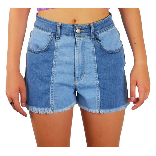 Comme Des Fuckdown Chic Raw Hem Denim Shorts Comme Des Fuckdown Light Slate Gray