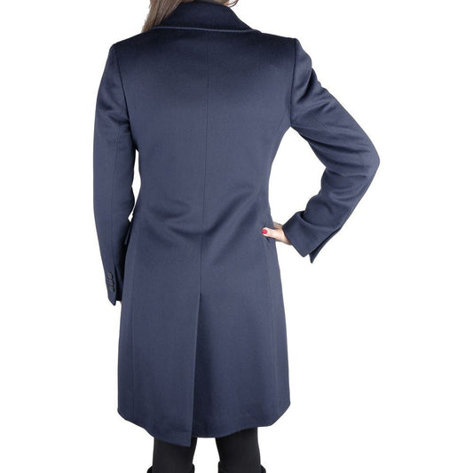 Made in Italy Blue Wool Women Coat Made in Italy Dark Slate Gray