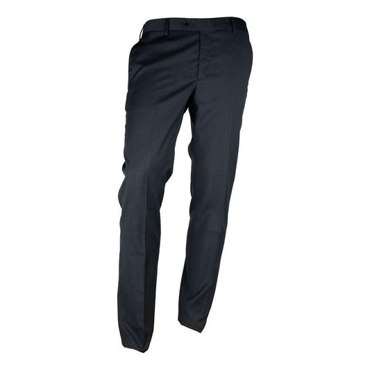 Made in Italy Black Wool Men Suit Made in Italy Dark Slate Gray