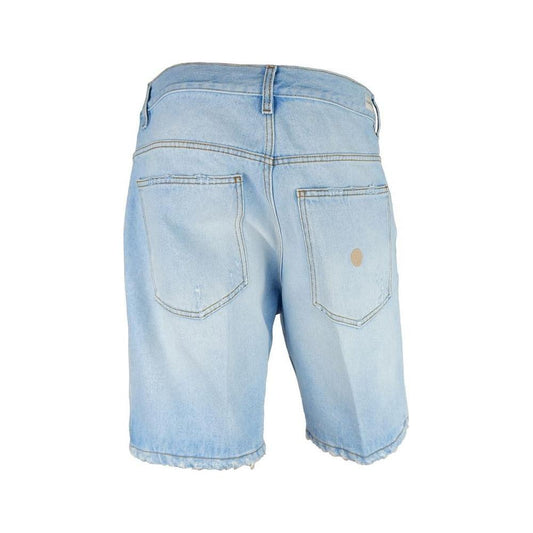 Don The Fuller Light Blue Cotton Men Bermuda Shorts Don The Fuller Light Steel Blue