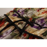 Dolce & Gabbana Beige Floral Sleeveless Round Neck Mini Dress DR28275-36