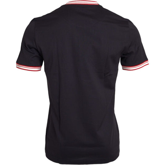 Dolce & Gabbana Black Cotton 2019 Year of the Pig T-shirt Dolce & Gabbana Dark Slate Gray