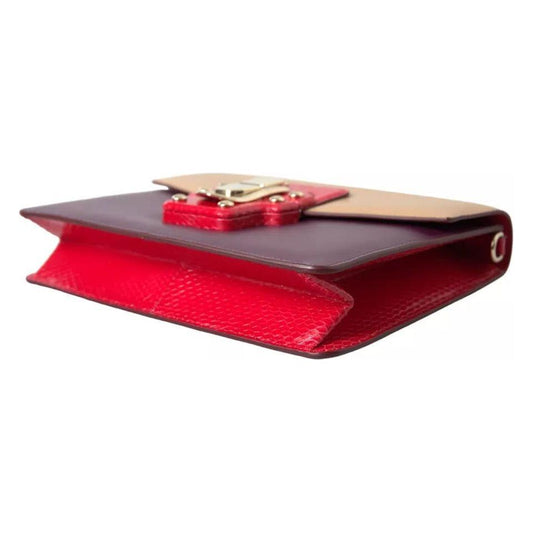 Dolce & Gabbana Multicolor Lucia Brushed Leather Crossbody Shoulder Bag Dolce & Gabbana Brown