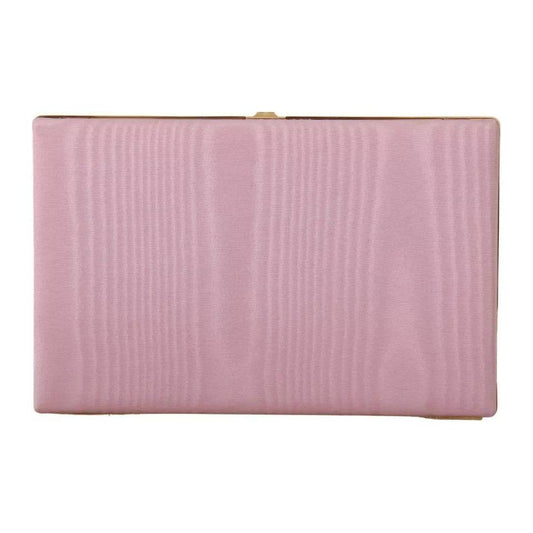 Dolce & Gabbana Pink Silk Gold Frame Clutch Evening Party Purse Bag Dolce & Gabbana Dark Gray