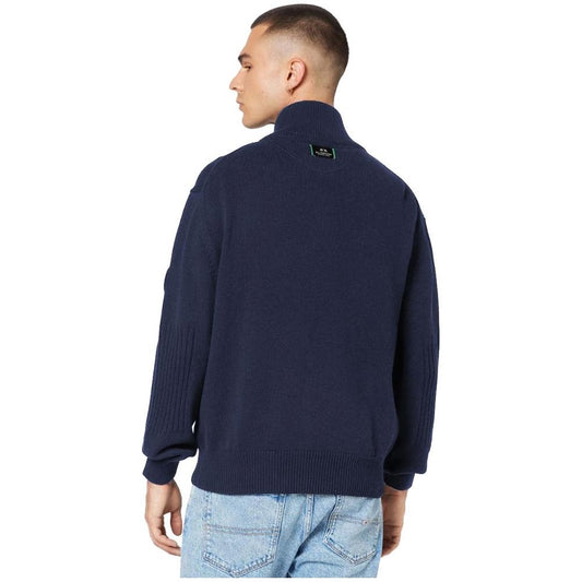 La Martina Blue Cotton Sweater La Martina Dark Slate Gray