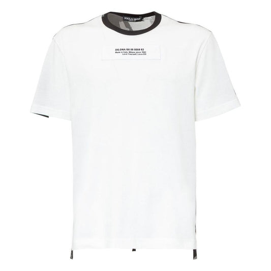 Dolce & Gabbana White Cotton T-Shirt Dolce & Gabbana White Smoke