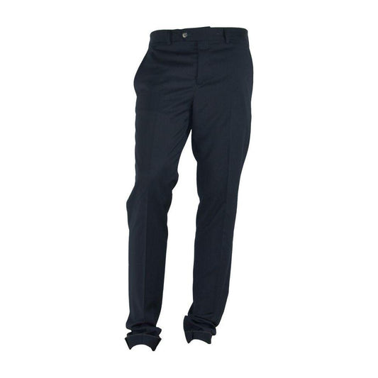 Made in Italy Elegant Black Italian Designer Trousers Made in Italy Dark Slate Gray