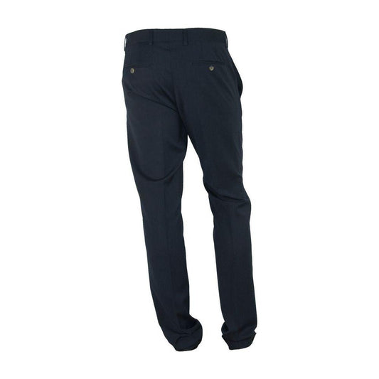 Made in Italy Elegant Black Italian Designer Trousers Made in Italy Dark Slate Gray