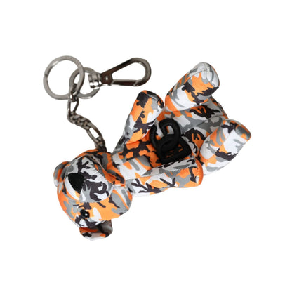 Dolce & Gabbana Multicolor Camouflage Animal Silhouette Keychain Keyring