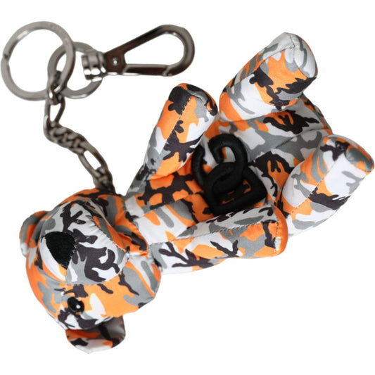 Dolce & Gabbana Multicolor Camouflage Animal Silhouette Keychain Keyring Dolce & Gabbana Rosy Brown
