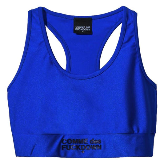 Comme Des Fuckdown Blue Nylon Tops & T-Shirt Comme Des Fuckdown Medium Blue