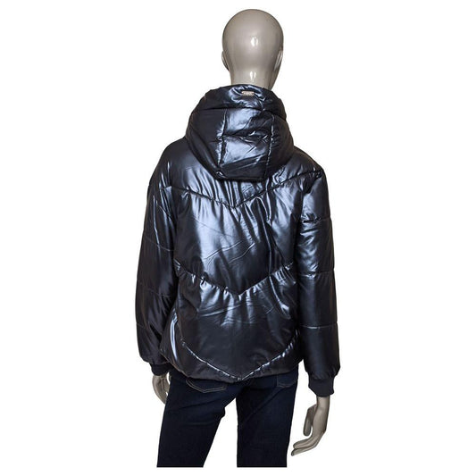 Baldinini Trend Blue Polyester Women Jacket Baldinini Trend Dark Slate Gray
