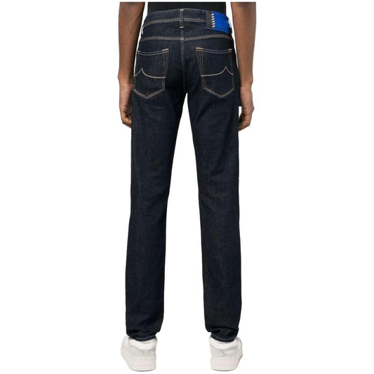 Jacob Cohen Blue Cotton Jeans & Pant Jacob Cohen Black