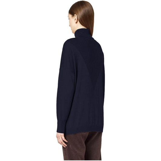 Alpha Studio Blue Silk Sweater Alpha Studio Dark Slate Gray