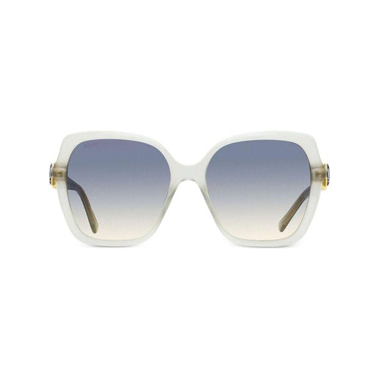 Jimmy Choo White Resin Sunglasses Jimmy Choo Gray