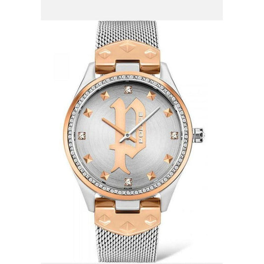 Police Gray Stainless Steel Watch Police Light Gray