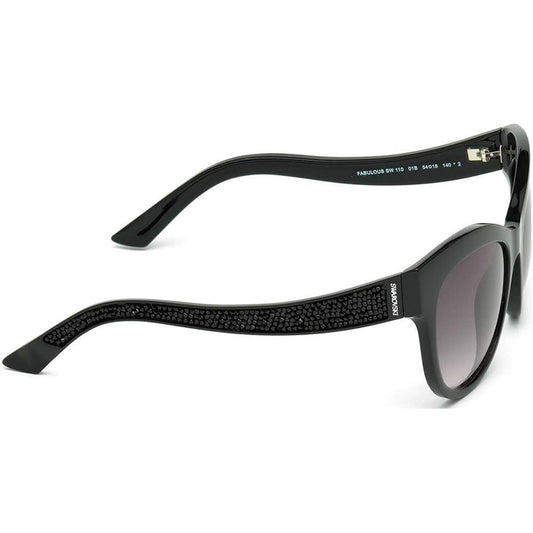Swarovski Brown Plastic Sunglasses Swarovski Dark Slate Gray