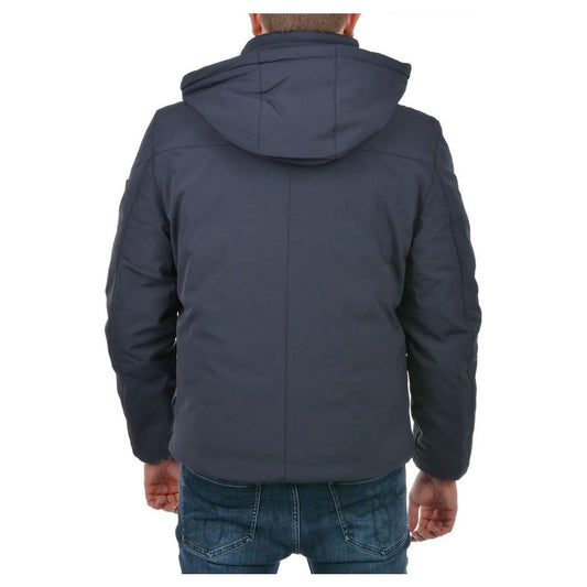 Yes Zee Blue Nylon Jacket Yes Zee Dark Slate Gray