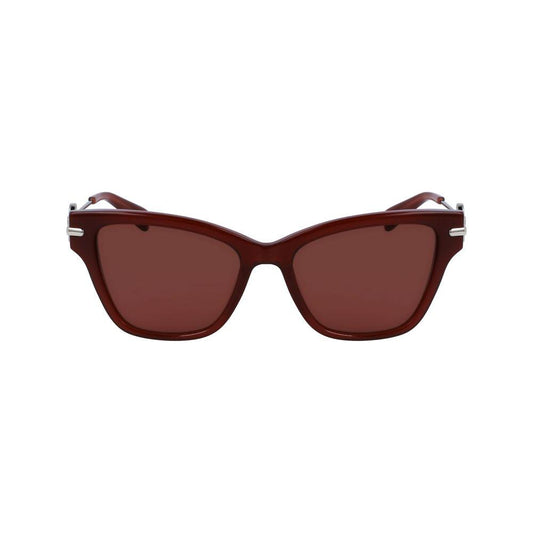 Longchamp Brown Acetate Sunglasses Longchamp Saddle Brown