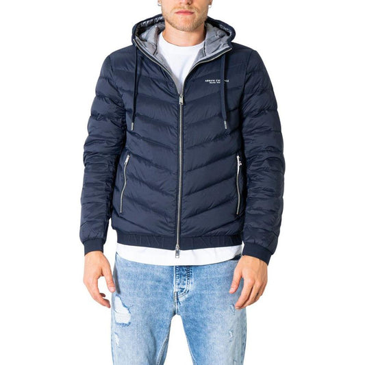 Armani Exchange Blue Polyester Jacket Armani Exchange Dark Slate Gray