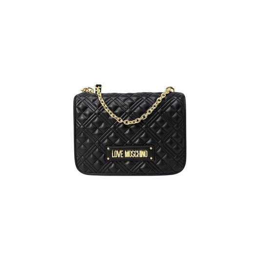 Love Moschino Black Polyethylene Handbag Love Moschino Dark Slate Gray