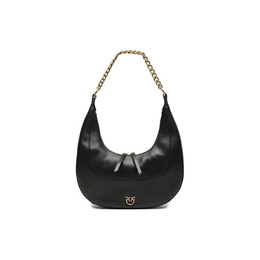 PINKO Black Leather Handbag PINKO Dark Slate Gray