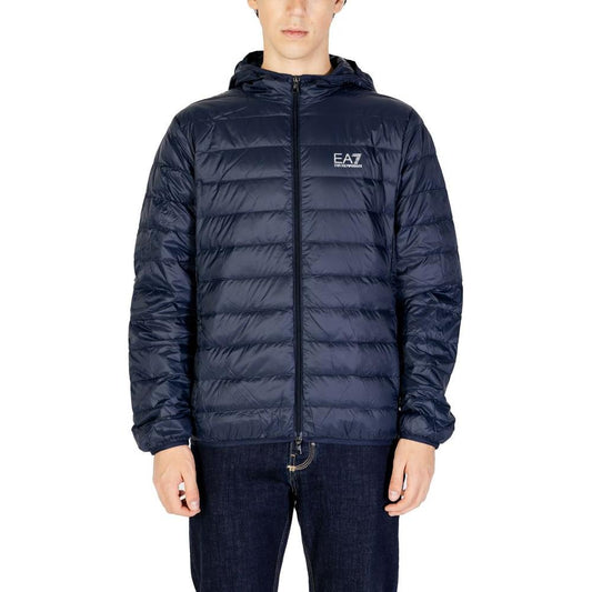EA7 Emporio Armani Blue Polyamide Jacket EA7 Emporio Armani Dark Slate Gray