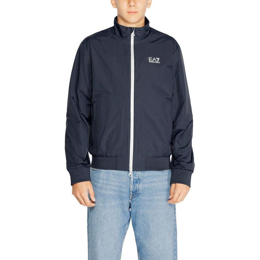 EA7 Emporio Armani Blue Polyamide Jacket EA7 Emporio Armani Dark Slate Gray