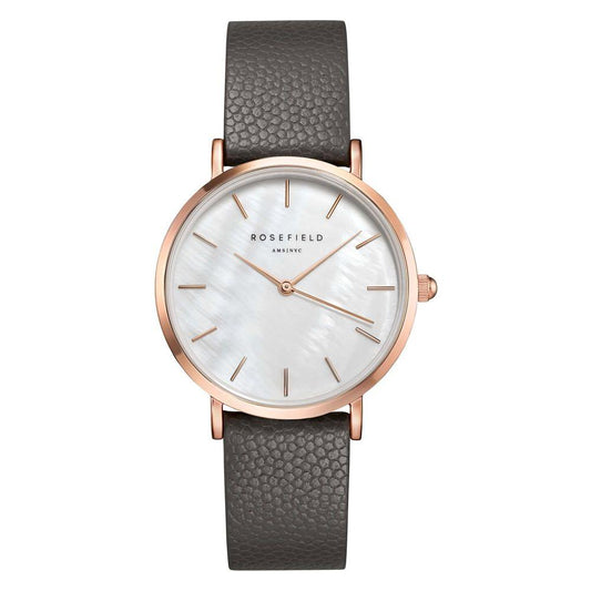 Rosefield Gray Leather Watch Rosefield Dark Slate Gray