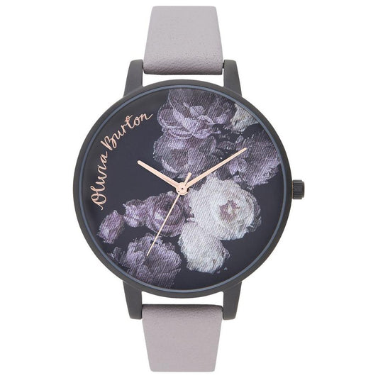 Olivia Burton Gray Synthetic Leather Watch Olivia Burton Dark Slate Gray